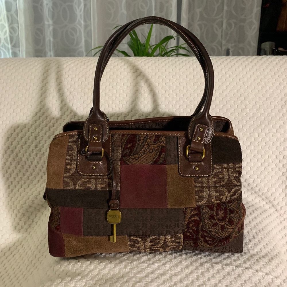 Fossil Leather Suede